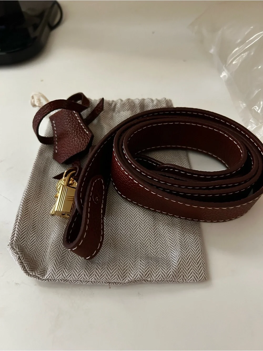 30cm Brown Saddle Leather Top-Handle Satchel